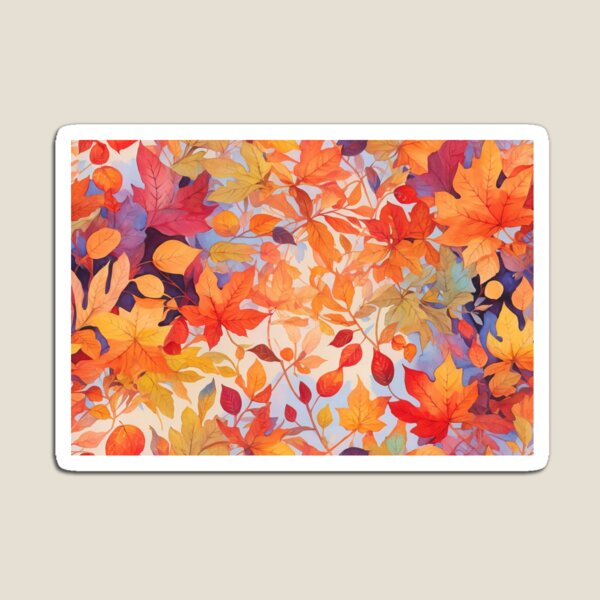 Item preview, Watercolor Fall Leaves - Seamless Pattern designed and sold by ClassActCreator.