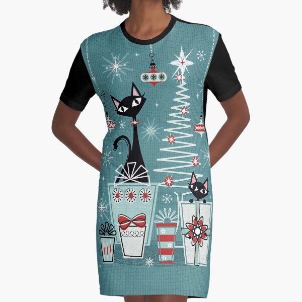 Christmas cat clearance dress womens