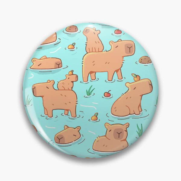 Item preview, Capybaras Chillin in the Water designed and sold by CnreedComics.