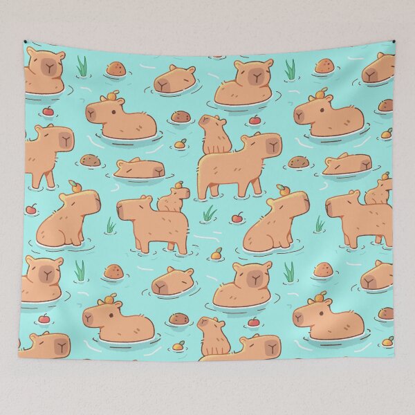 Item preview, Capybaras Chillin in the Water designed and sold by CnreedComics.