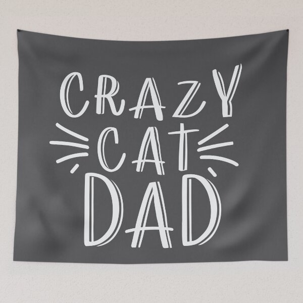 Item preview, Crazy Cat Dad Chalkboard Style Design - Cute Pet Cat Dad Quote  designed and sold by CoffeeJoeMugs.
