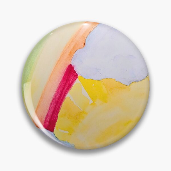 Item preview, Under One Sky Cover Art- Sun Rainbow Clouds Watercolor designed and sold by Kristalin Glass.