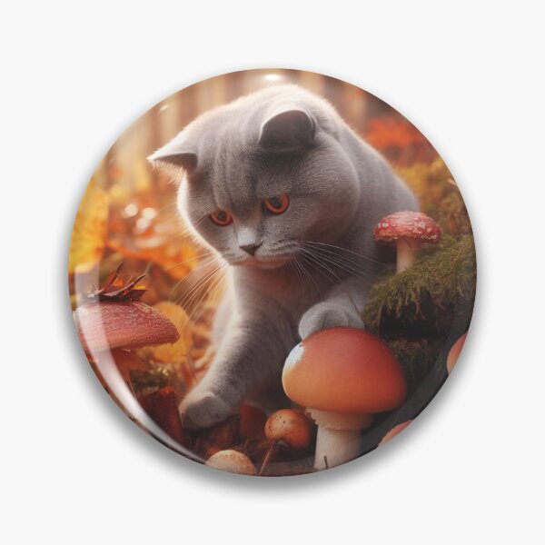 Item preview, Cat found some mushrooms designed and sold by Hikel-Design.