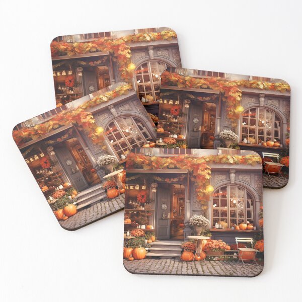 Item preview, Halloween Coffee Shop designed and sold by ScenicViewPics.