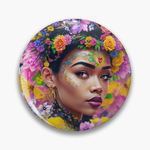 Item preview, Woman enclosed in flower bouquet designed and sold by Believer's  Hub.