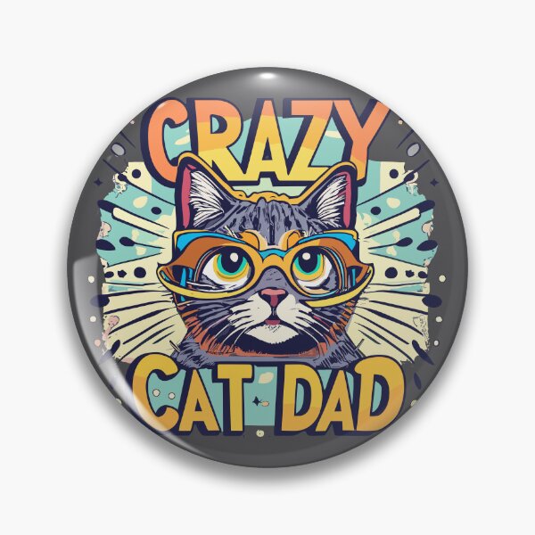 Item preview, Crazy Cat Dad Comic Book Style Design - Cute Pet Cat Dad Quote  designed and sold by CoffeeJoeMugs.
