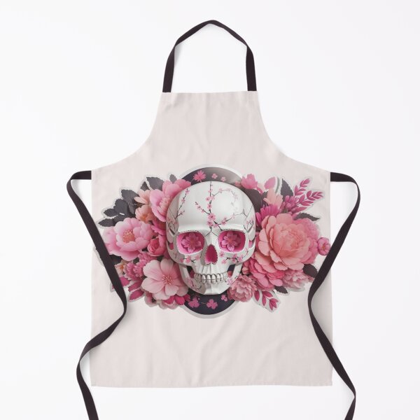 Item preview, Floral Enigma: Pink Blooms Meet Skeletal Grace designed and sold by ArtemExpressio.