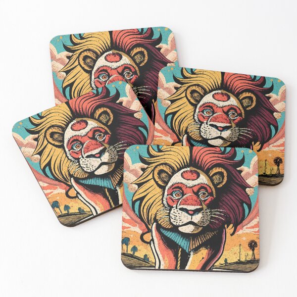Item preview, Steady Rolling Lion Prints Sad Circus Lion designed and sold by SteadyRolling.