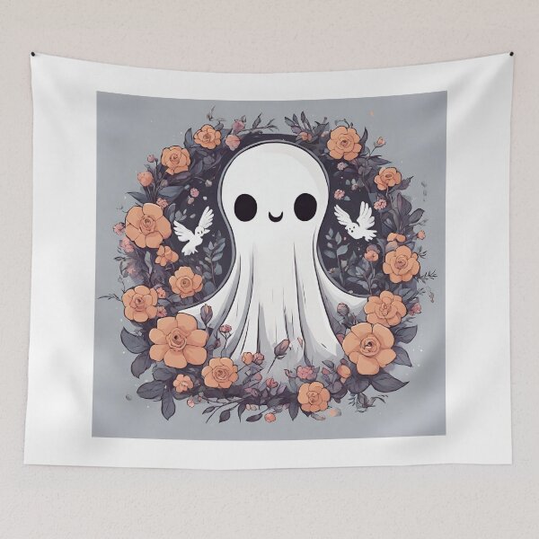Artikelvorschau, Cute ghosts and colorful flowers entworfen und verkauft von teacherpeiyuan.
