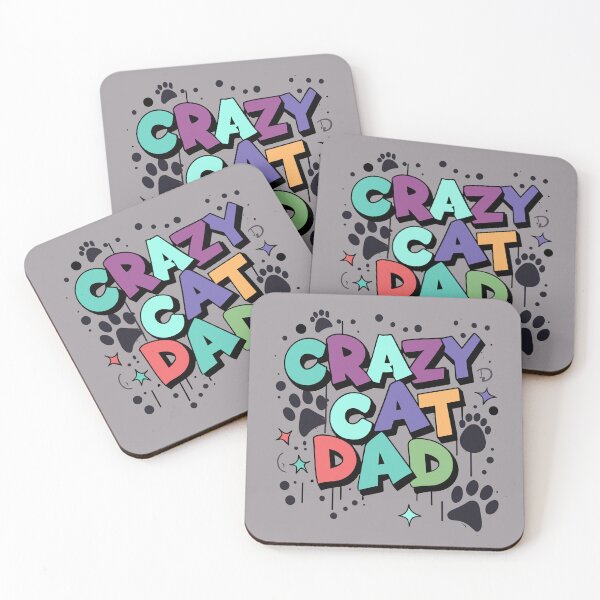 Item preview, Crazy Cat Dad Graffiti Style Design - Cute Pet Cat Dad Quote  designed and sold by CoffeeJoeMugs.