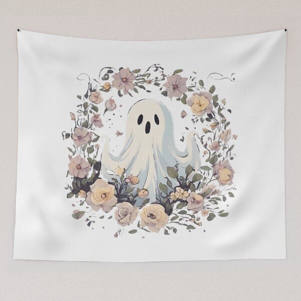 Artikelvorschau, Cute ghosts and colorful flowers entworfen und verkauft von teacherpeiyuan.