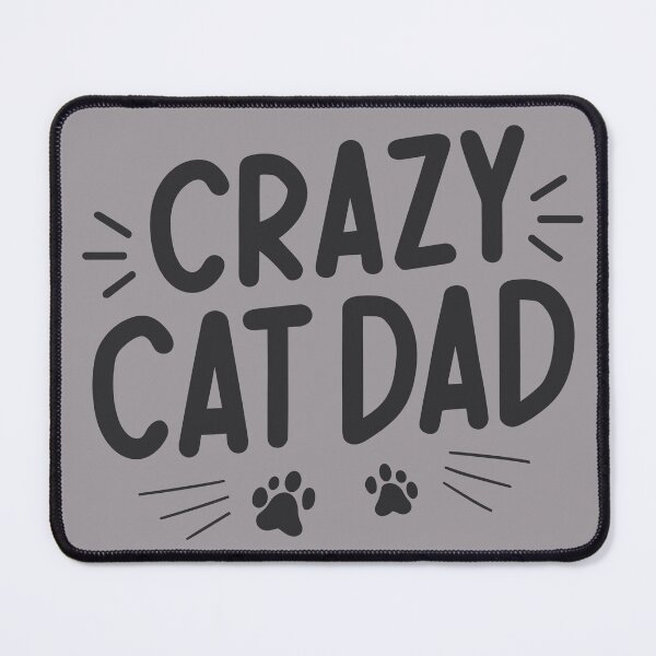 Item preview, Crazy Cat Dad Minimalistic Design - Cute Pet Cat Dad Quote  designed and sold by CoffeeJoeMugs.