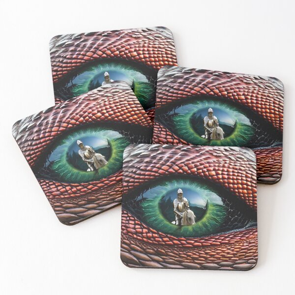 Item preview, Red Dragon With Green Eyes And White Night designed and sold by KoliBabb.