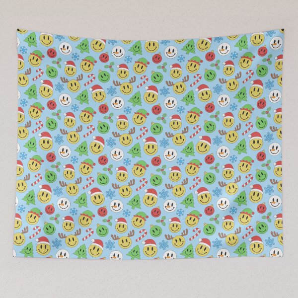 Item preview, Blue Retro Christmas. Groovy Xmas. designed and sold by PolpoDesign.