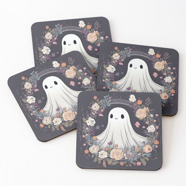Item preview, Cute ghosts and colorful flowers designed and sold by teacherpeiyuan.