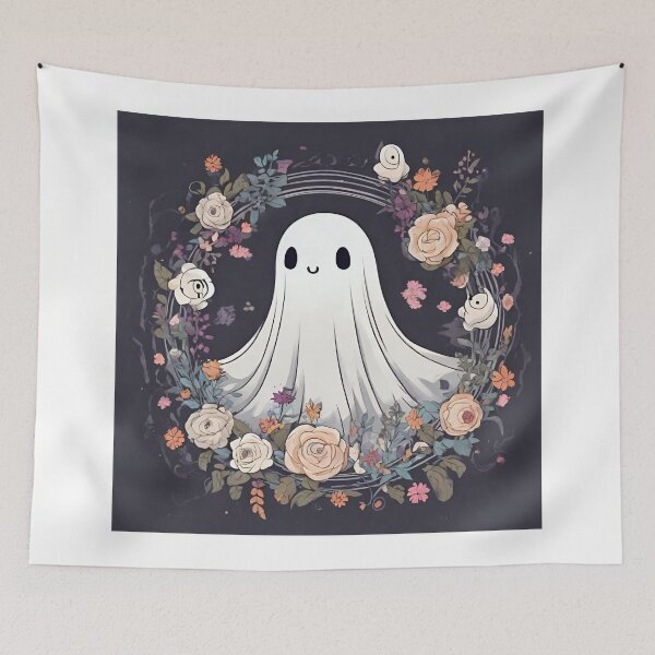 Artikelvorschau, Cute ghosts and colorful flowers entworfen und verkauft von teacherpeiyuan.