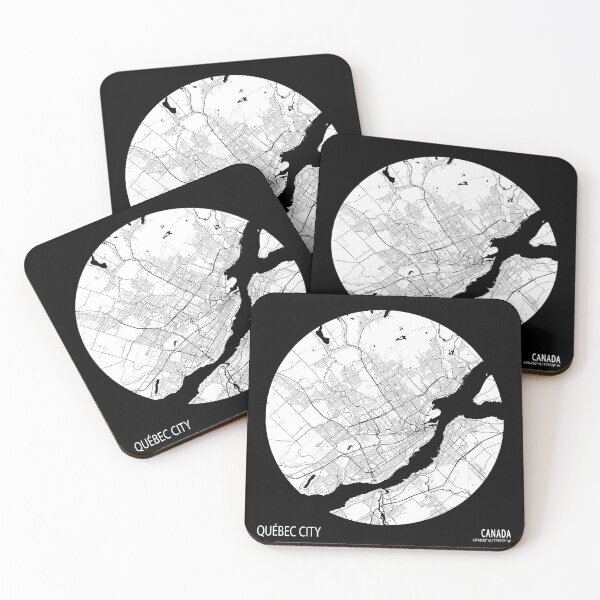 Item preview, Quebec City Map of Canada - Full Moon designed and sold by deMAP.