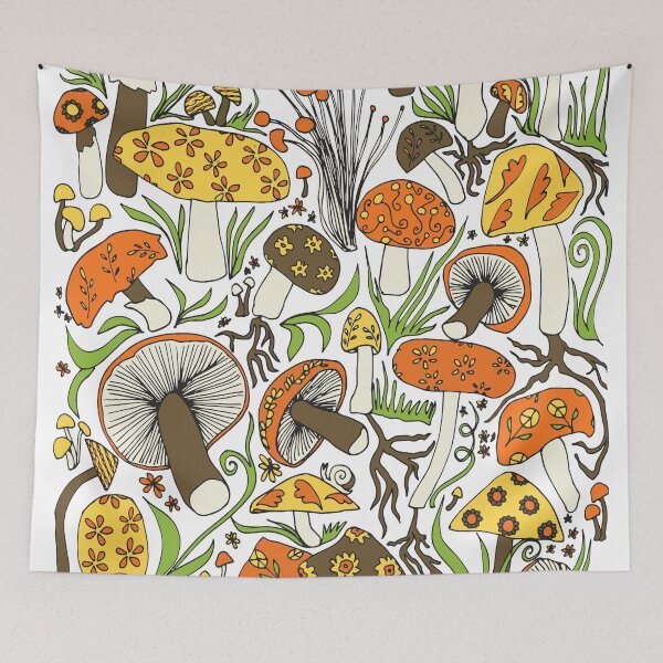 Item preview, Mushrooms Drawing, Memories of the 1970s designed and sold by KShedenhelm.