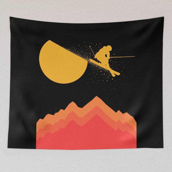Item preview, Slicing the Sun While Skiing Up High designed and sold by sachpica.