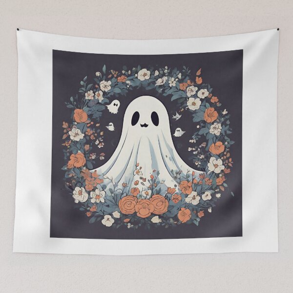 Artikelvorschau, Cute ghosts and colorful flowers entworfen und verkauft von teacherpeiyuan.