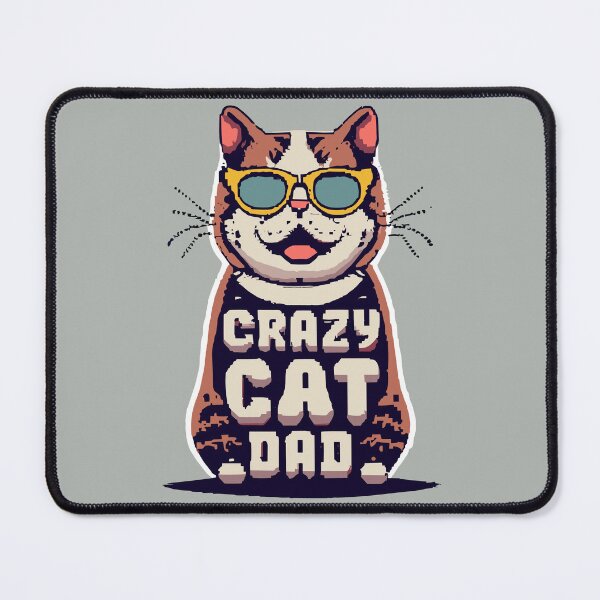 Item preview, Crazy Cat Dad Game Pixel Style Design - Cute Pet Cat Dad Quote  designed and sold by CoffeeJoeMugs.