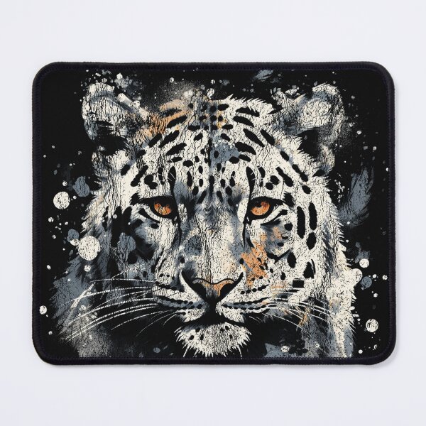 Item preview, Ounce Snow Leopard - Street Art Vintage Distressed Wildlife designed and sold by GVRDesign.