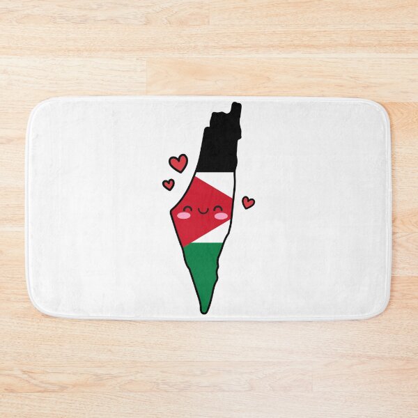Item preview, Palestine Flag Map Smile with Love designed and sold by pixelsparkzone.