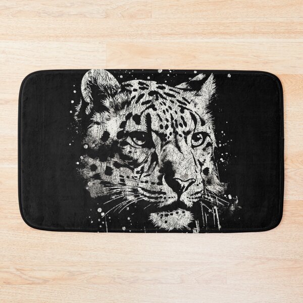 Item preview, White Snow Leopard - Street Art Vintage Distressed Wildlife designed and sold by GVRDesign.