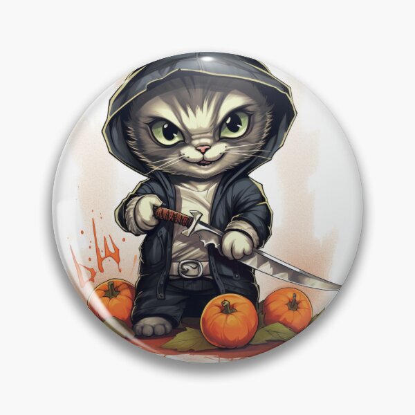 Item preview,  "Street Cat Slasher: Halloween's Sharpest Feline" designed and sold by x4e-designs.
