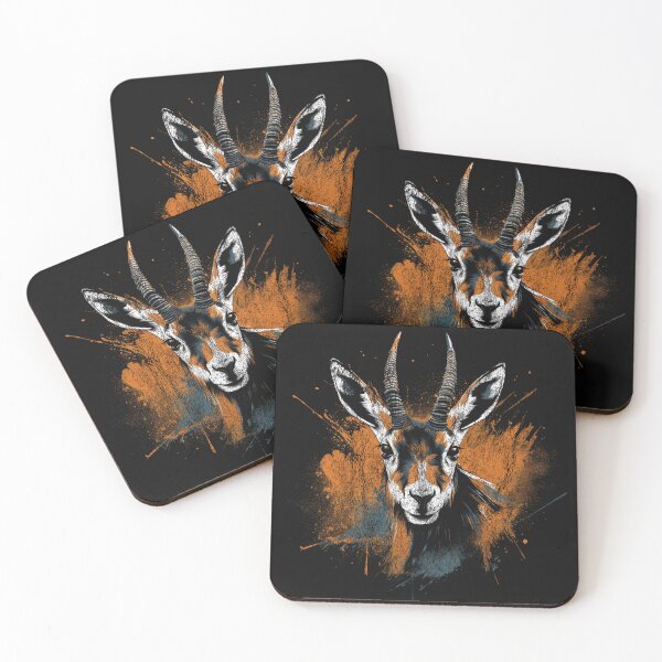 Item preview, A Springbok Antelope - Street Art Vintage Distressed Animal designed and sold by GVRDesign.