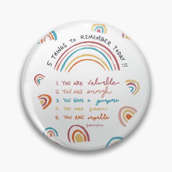 Item preview, 5 Things to Remember Today designed and sold by sophiamaydesign.