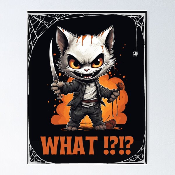 Item preview, "Street Cat Slasher: Purr-veyor of Halloween Chills" designed and sold by x4e-designs.