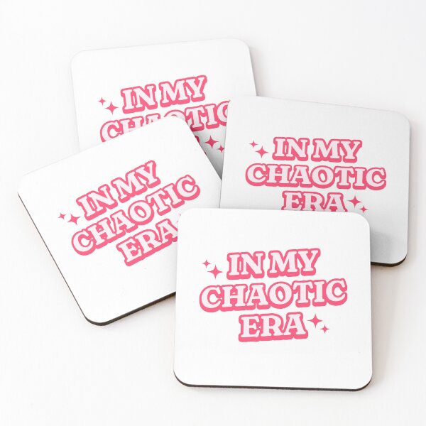 Item preview, In My Chaotic Era, In my Era designs, Pink graphic font text designed and sold by StickAroundNZ.