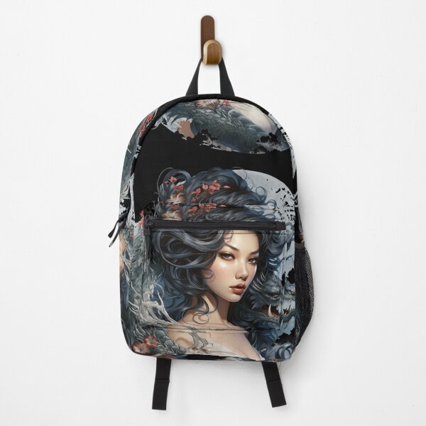 Item preview, Woman with Japanese Dragon designed and sold by Obsidian Ink by Wilshire.