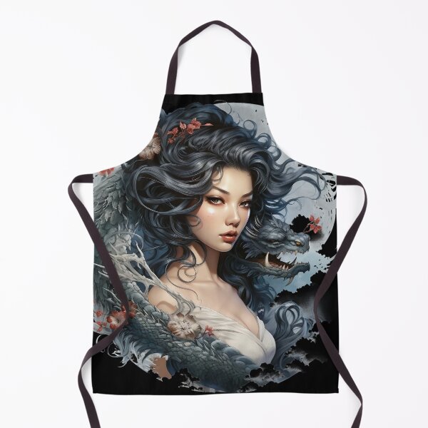 Item preview, Woman with Japanese Dragon designed and sold by Obsidian Ink by Wilshire.