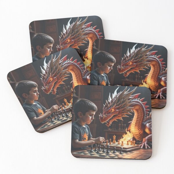 Item preview, A Majestic Battle Under the Moonlight With A Dragon designed and sold by THEVOICE-AI.