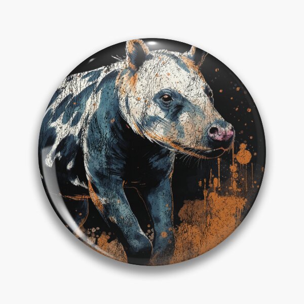 Artikelvorschau, Ein Bergtapir - Street Art Vintage Distressed Wildlife entworfen und verkauft von GVRDesign.