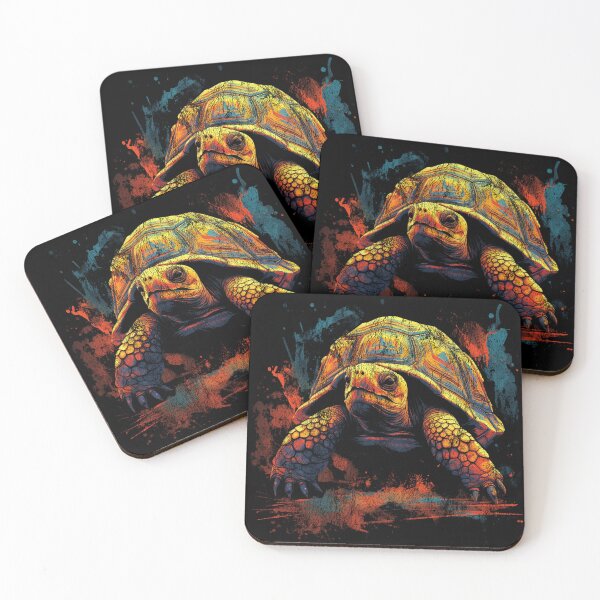 Item preview, A Hermann's Tortoise - Vintage Distressed Street Art Animals designed and sold by GVRDesign.