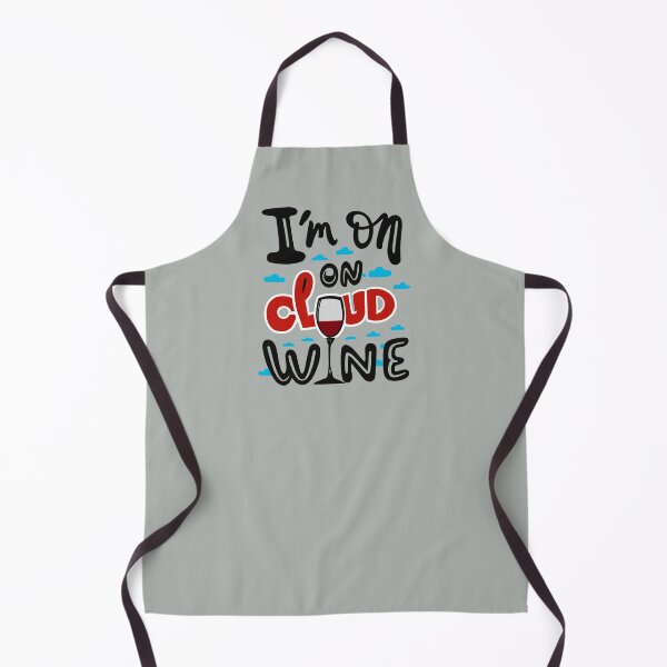 Item preview, I'm on Cloud Wine Funny Wine Puns - Cute Food Quotes Puns designed and sold by CoffeeJoeMugs.
