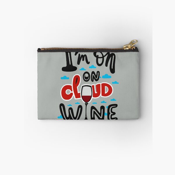 Item preview, I'm on Cloud Wine Funny Wine Puns - Cute Food Quotes Puns designed and sold by CoffeeJoeMugs.