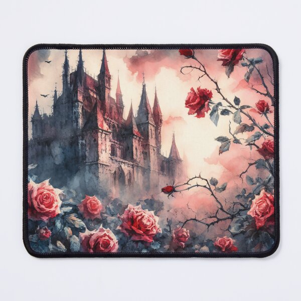Item preview, Dark Gothic Romance Roses and Fairy Castle designed and sold by Library Girl.