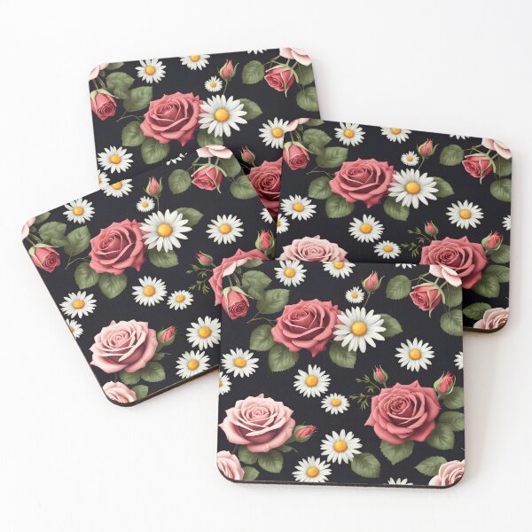 Item preview, A Pattern With Roses And Daisies designed and sold by Art Intelligence.