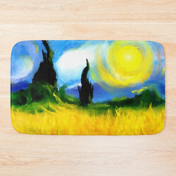 Item preview, summer fields forest impressionist van gogh designed and sold by druidwolfart.