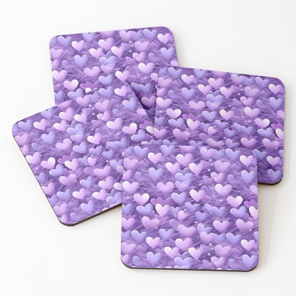 Item preview, Pastel Purple Hearts designed and sold by frshdesignz.