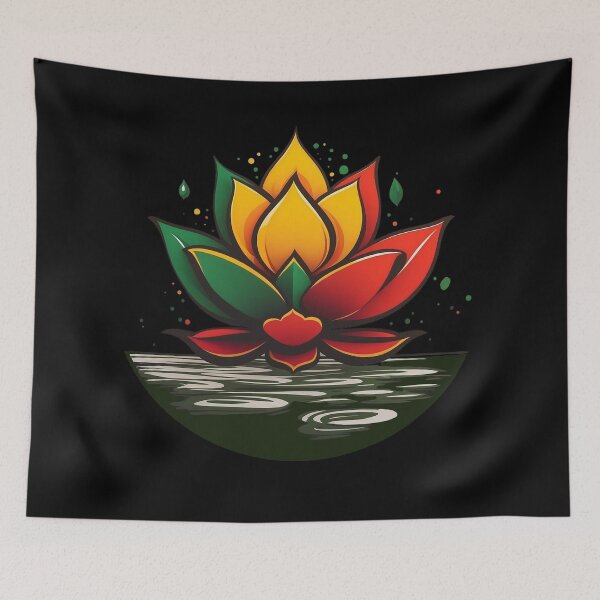 Artikelvorschau, Reggae-Lotusblume entworfen und verkauft von reggaeartgifts.