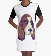 Basset Hound Graphic T-Shirt Dress