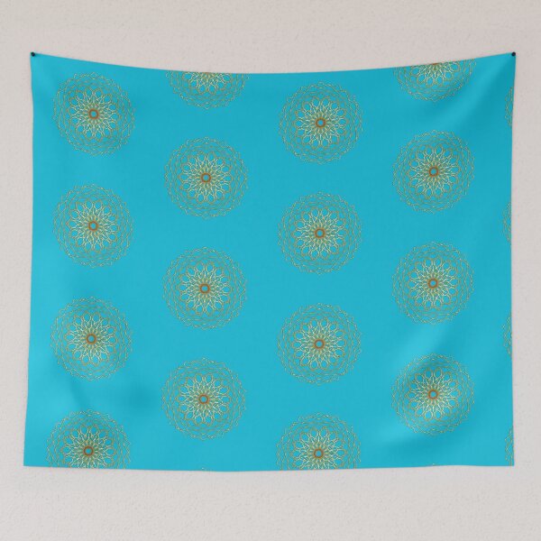 Item preview, Anandi Sano Mandala Aqua Blue designed and sold by Aquietbeauty.
