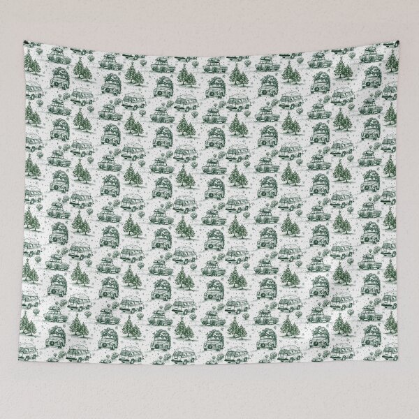 Item preview, Holiday road trip toile | green designed and sold by rose-michele.