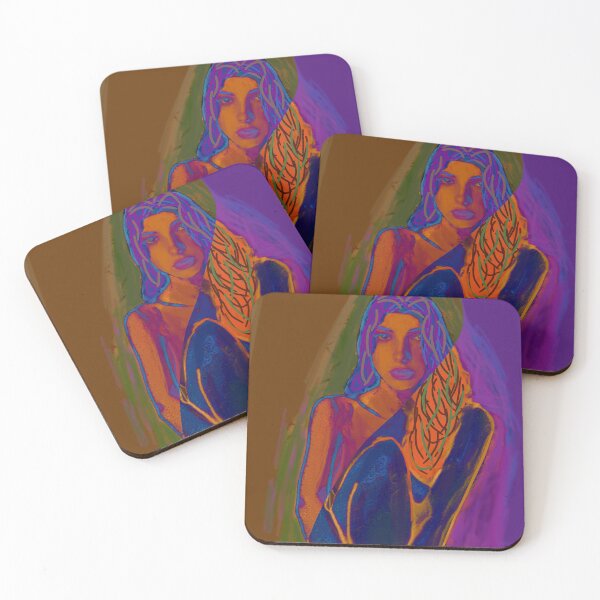 Item preview, Semi-abstract digital painting of female nude model designed and sold by pulchritude560.