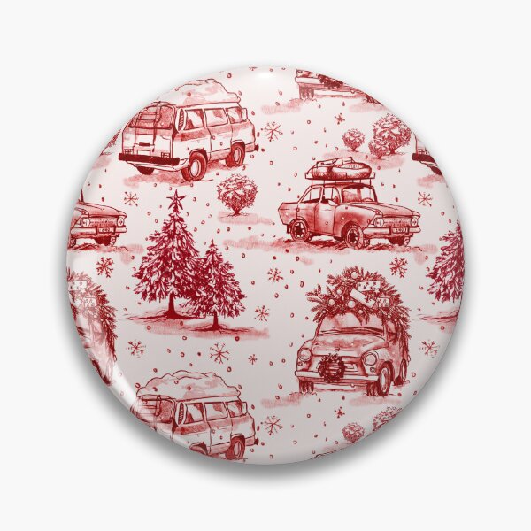 Item preview, Holiday road trip toile | red designed and sold by rose-michele.